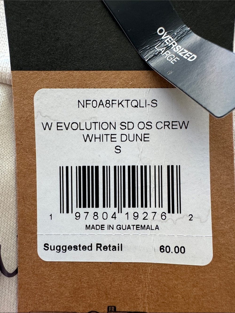 The North Face NWT Women's Evolution Simple Dome Oversized Crew Sweatshirt - Picture 11 of 11